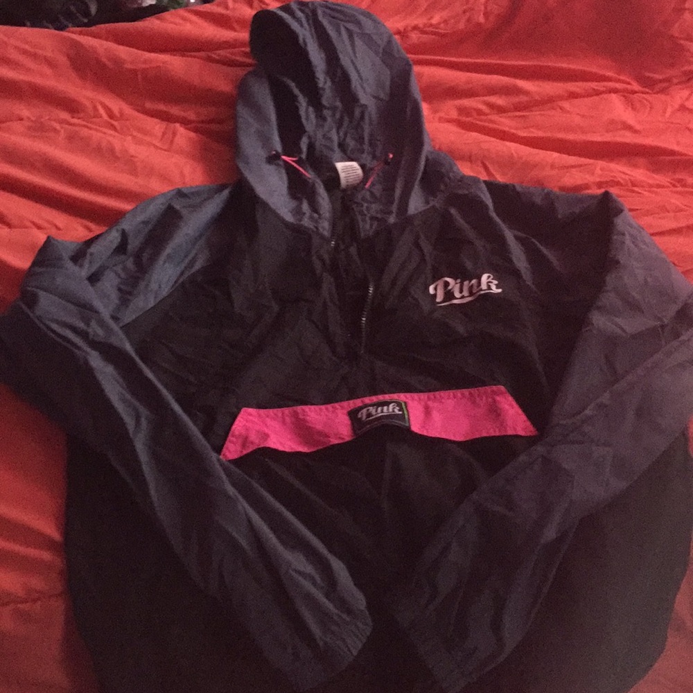 Pink rain coat